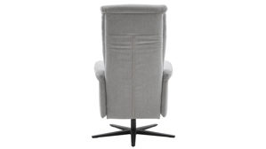 Relaxsessel COMFORT SMART aus Stoff in Hellgrau COMFORT SMART Viro - Relaxsessel mit Funktionen hellgrauer Bezug Simply Clean & schwarzer Sternfuß