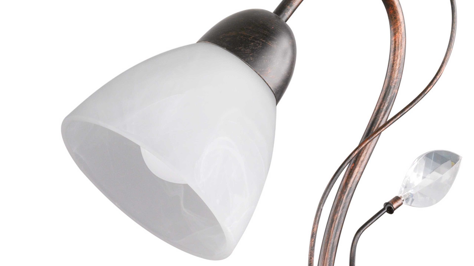 Tischleuchte Trio lighting for you aus Metall in Metallfarben TRIO Lampenserie Traditio - Tischleuchte antik rostfarbenes Metall – Höhe ca. 32 cm