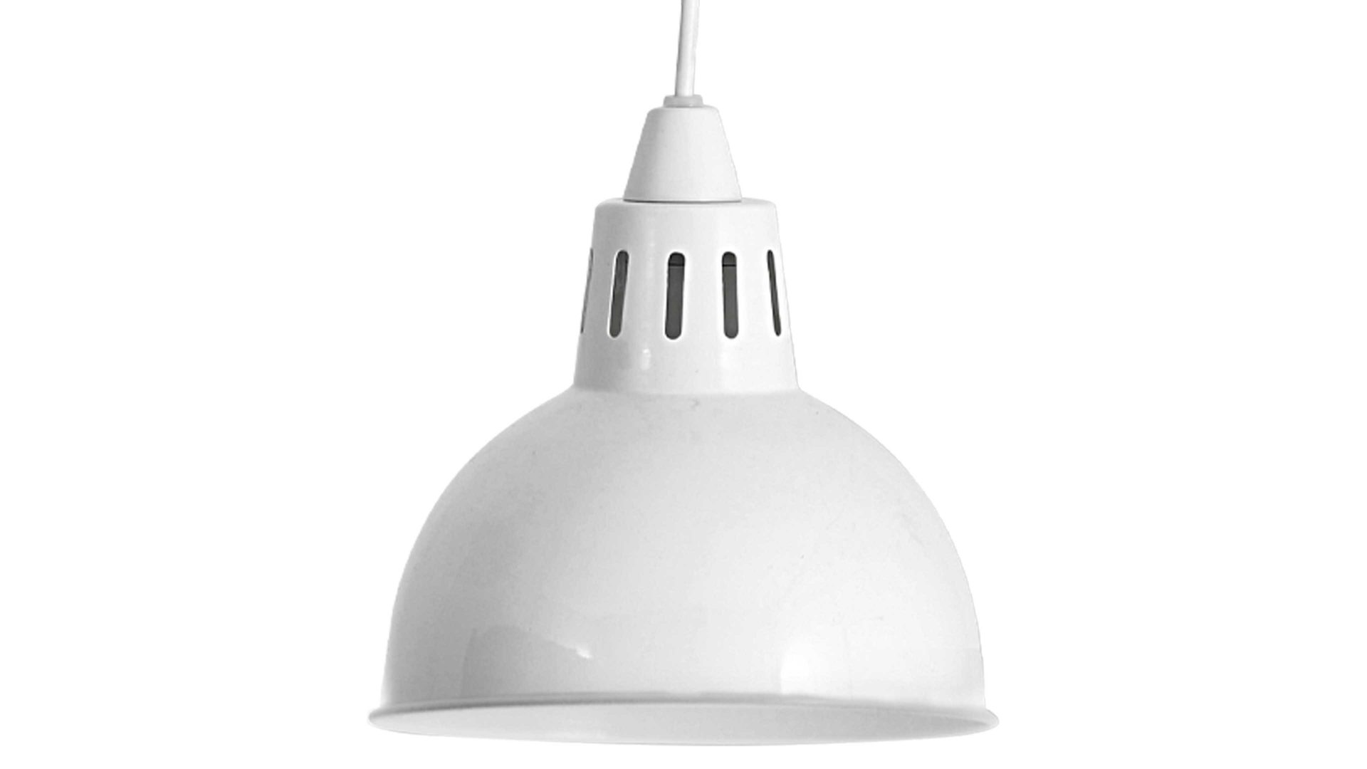 Pendelleuchte Näve aus Metall in Weiß näve Pendelleuchte elfenbeinfarbenes Metall - Durchmesser ca. 19 cm