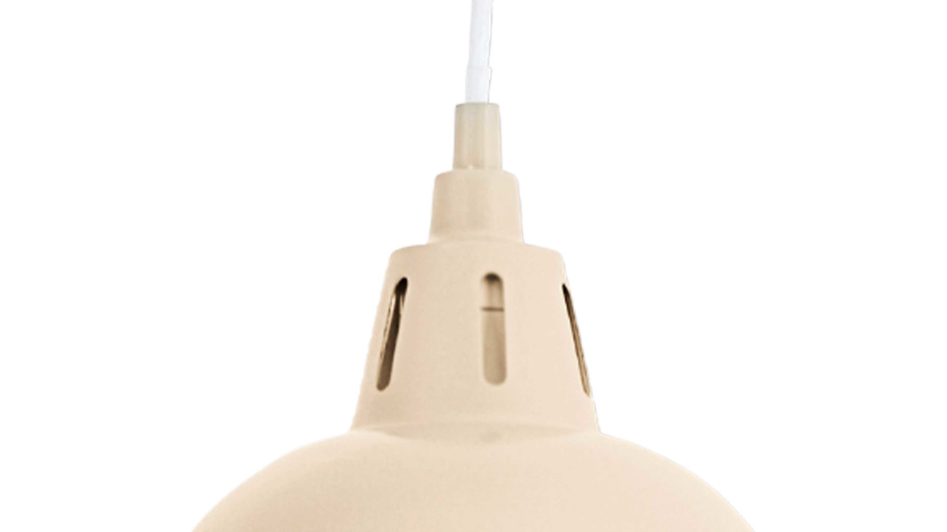 Pendelleuchte Näve aus Metall in Beige näve Pendelleuchte cappuccinofarbenes Metall - Durchmesser ca. 19 cm