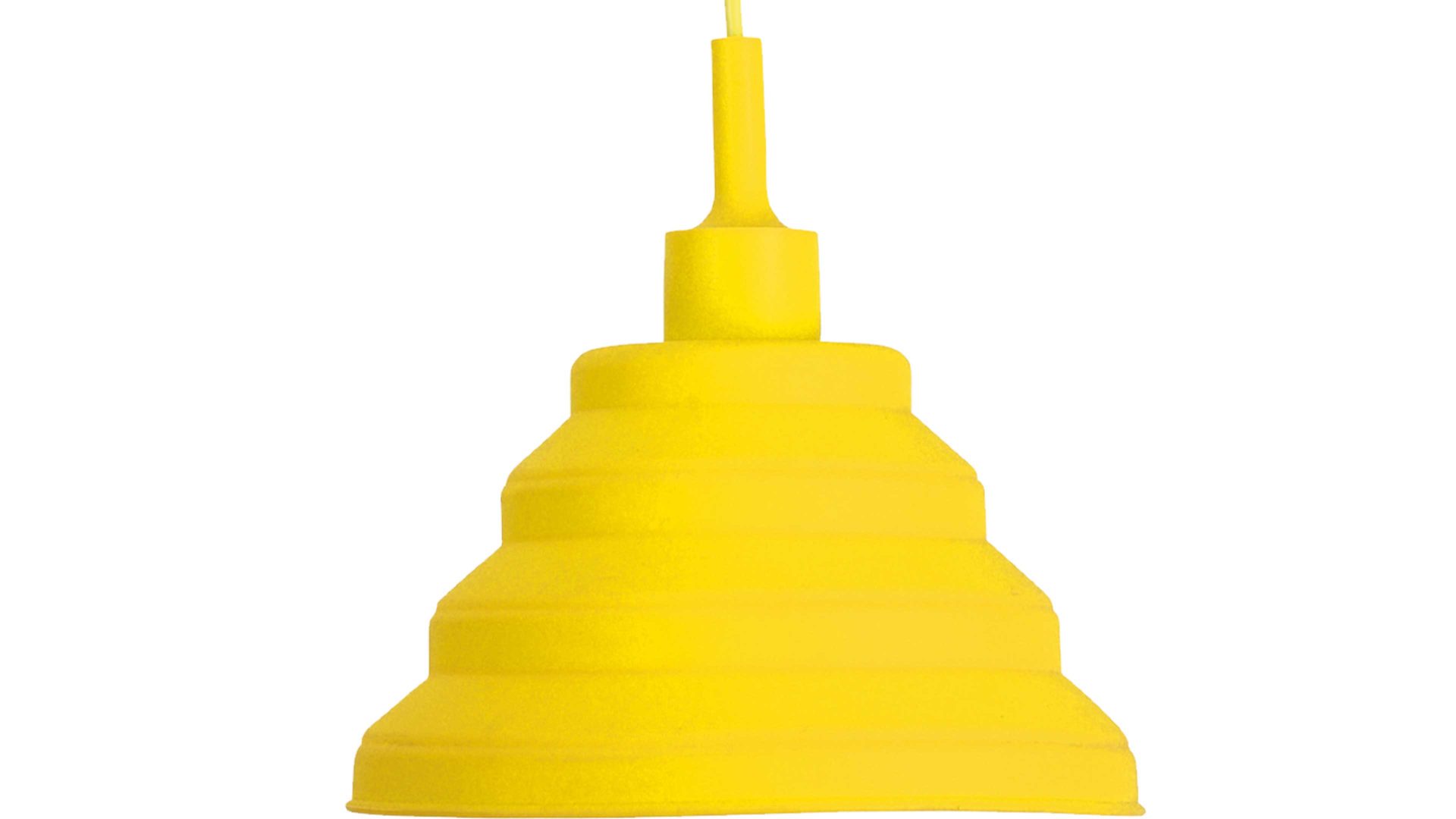 Pendelleuchte Näve aus Kunststoff in Gelb näve Pendelleuchte Fancy Zitronengelb - Durchmesser ca. 14 cm