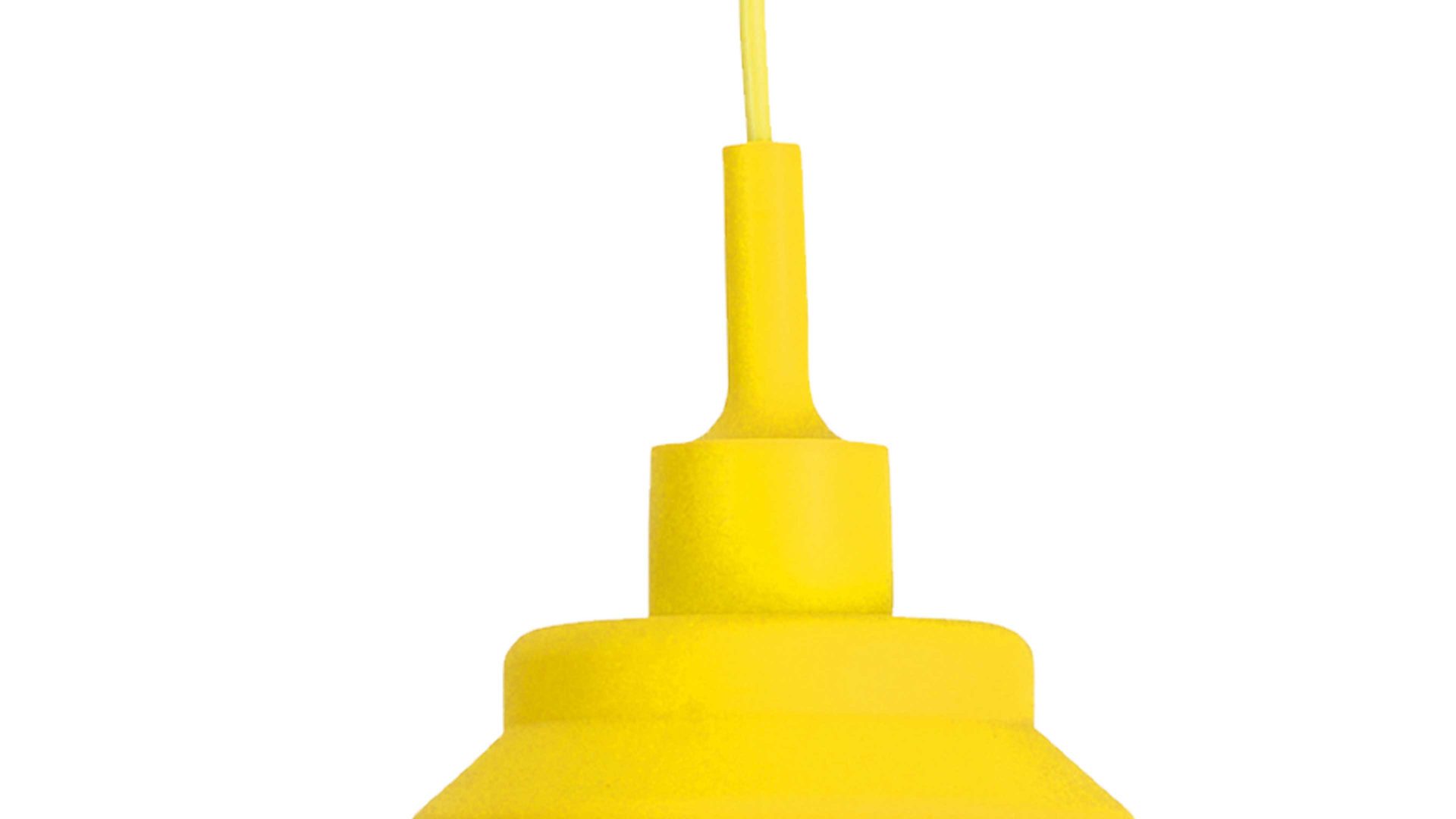 Pendelleuchte Näve aus Kunststoff in Gelb näve Pendelleuchte Fancy Zitronengelb - Durchmesser ca. 14 cm