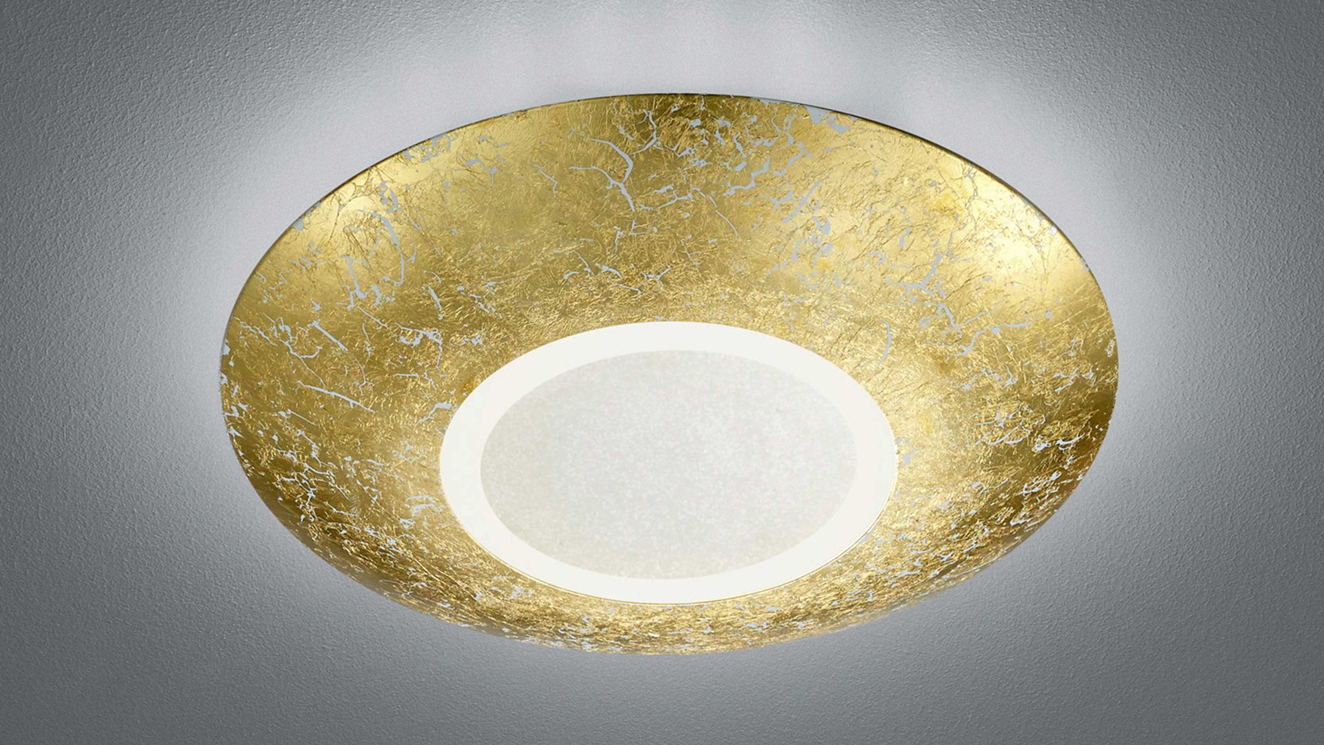 Deckenleuchte Trio lighting for you aus Metall in Metallfarben TRIO LED-Deckenleuchte Chiros goldfarbenes Metall – Durchmesser ca. 22 cm