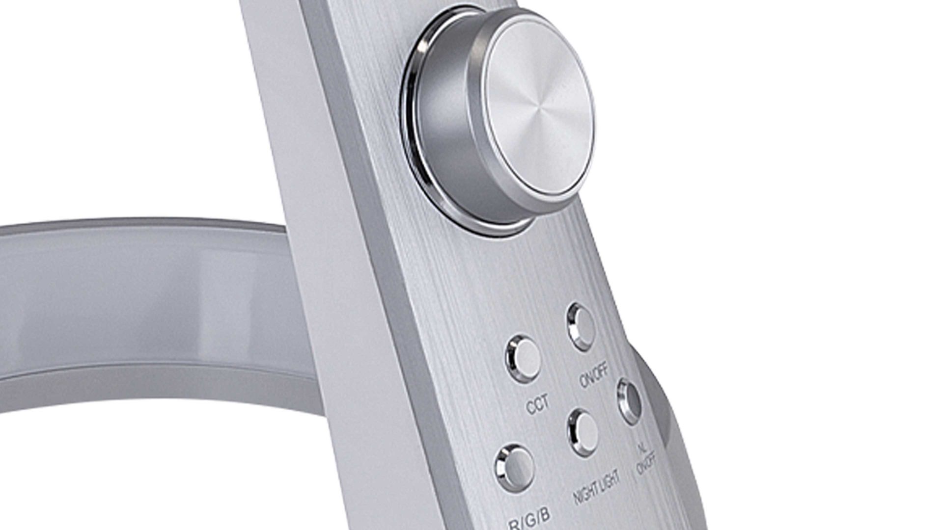 Schreibtischleuchte Globo lighting aus Kunststoff in Metallfarben GLOBO LED-Tischleuchte Mitti bzw. LED-Tischlampe silberfarbener Kunststoff - Höhe ca. 64 cm