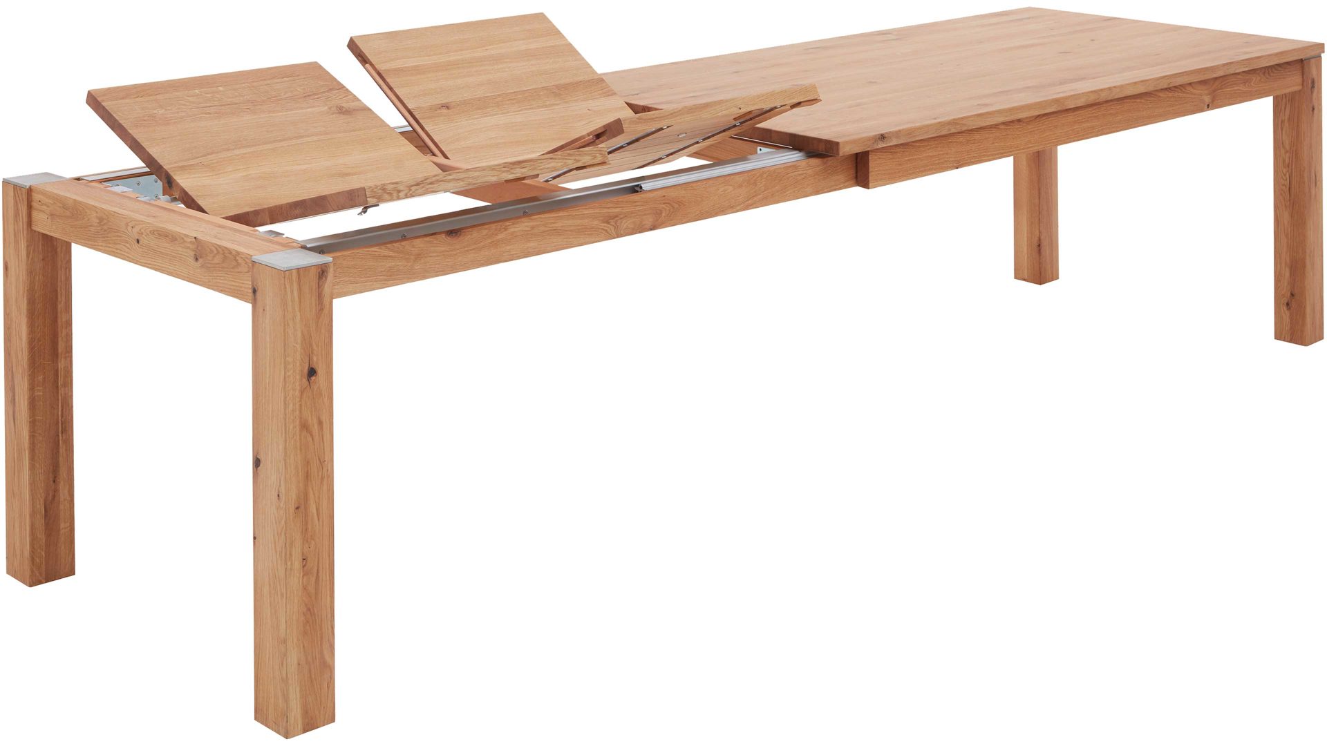 Auszugtisch Dudinger furniture aus Holz in Holzfarben Massivholz-Auszugtisch Ester Wildeiche – ca. 180-280 x 90 cm