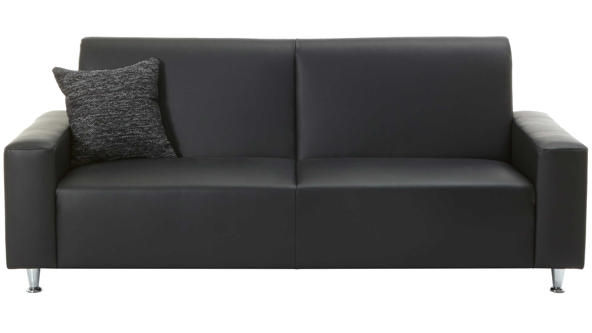 Sofa Julia Leder Schwarz B 214 T 90 H 85 cm Bezug Leder, Gaucho Royal  schwarz