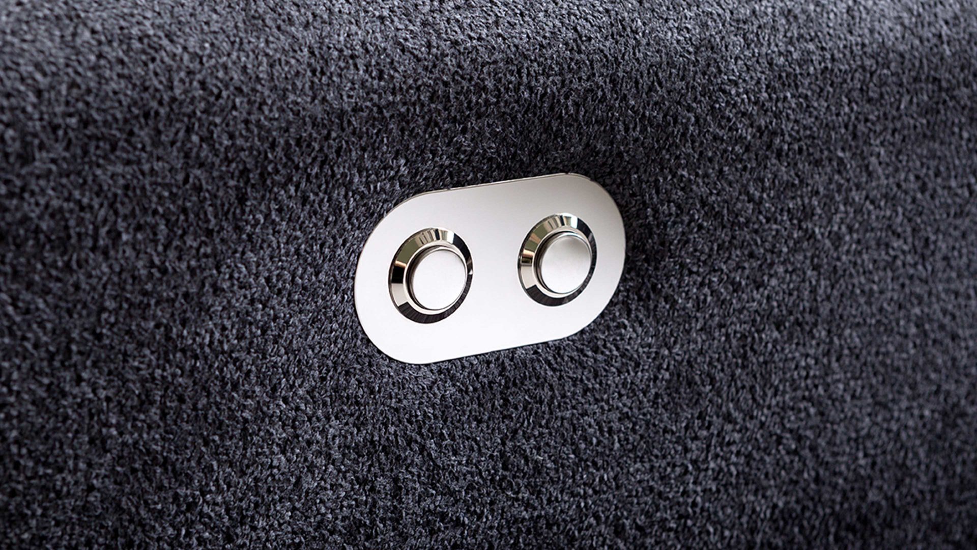 Ecksofa KAWOO aus Stoff in Dunkelgrau KAWOO Eckcouch Mustang dunkelgrauer Bezug Camaro 19 - Stellfläche ca. 300 x 225 cm