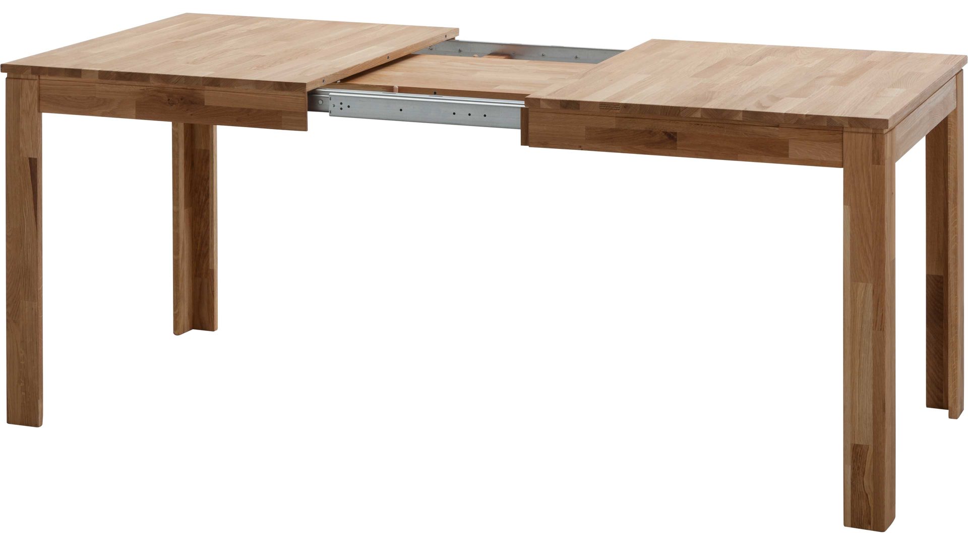 Auszugtisch Standard furniture factory aus Holz in Holzfarben Esszimmertisch Pedro mit Ausziehfunktion als Massivholzmöbel geöltes Eichenholz - ca. 140-180 x 80 cm