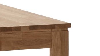 Esstisch Standard furniture factory aus Holz in Holzfarben Esszimmertisch Pedro als Massivholzmöbel geöltes Eichenholz - ca. 80 x 80 cm