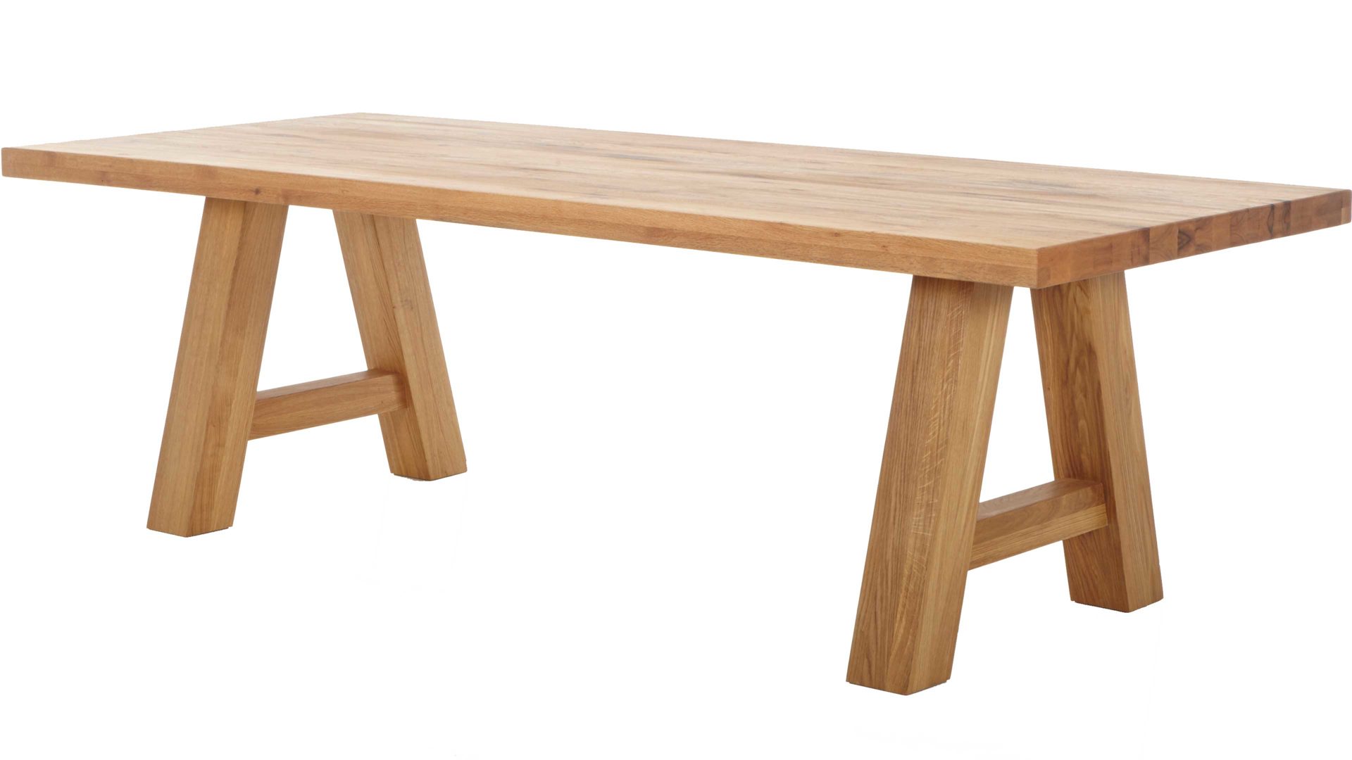 Esstisch Standard furniture factory aus Holz in Holzfarben Massivholzmöbel Lugo - Esstisch Balkeneiche - ca. 220 x 100 cm