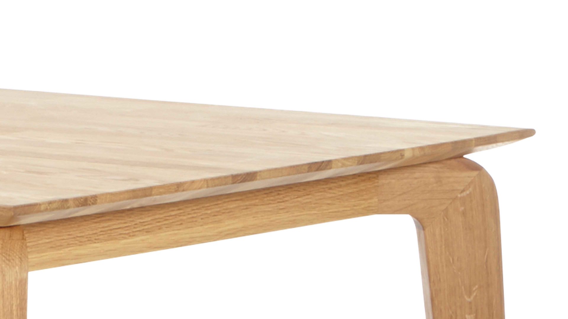 Esstisch Standard furniture factory aus Holz in Holzfarben Esstisch bzw. Massivholztisch Liam aus Eichenholz Bianco geölte Eiche - ca. 160 x 90 cm