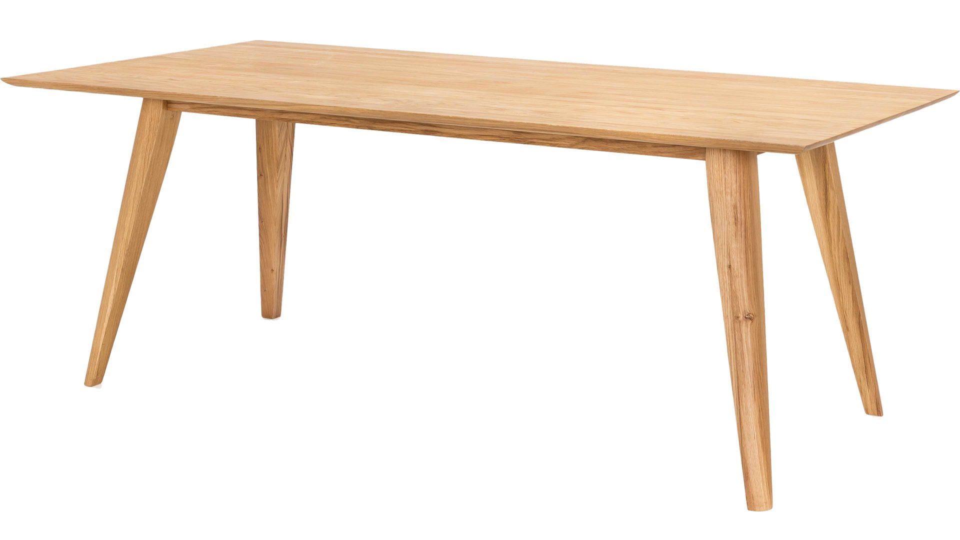 Esstisch Standard furniture factory aus Holz in Holzfarben Massivholzmöbel bzw. Esstisch Ottawa geölte Eiche – rechteckig, ca. 180 x 90 cm