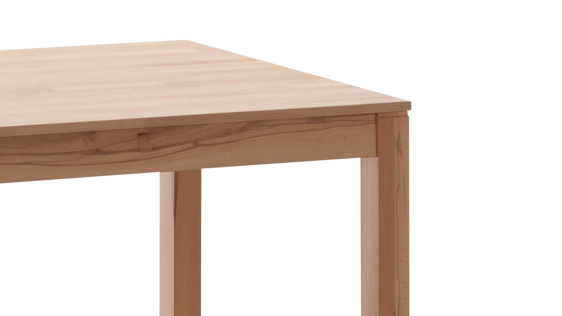 Auszugtisch Standard furniture factory aus Holz in Holzfarben Massivholztisch Fano mit Gestellauszug lackierte Kernbuche – ca. 140–190 x 90 cm