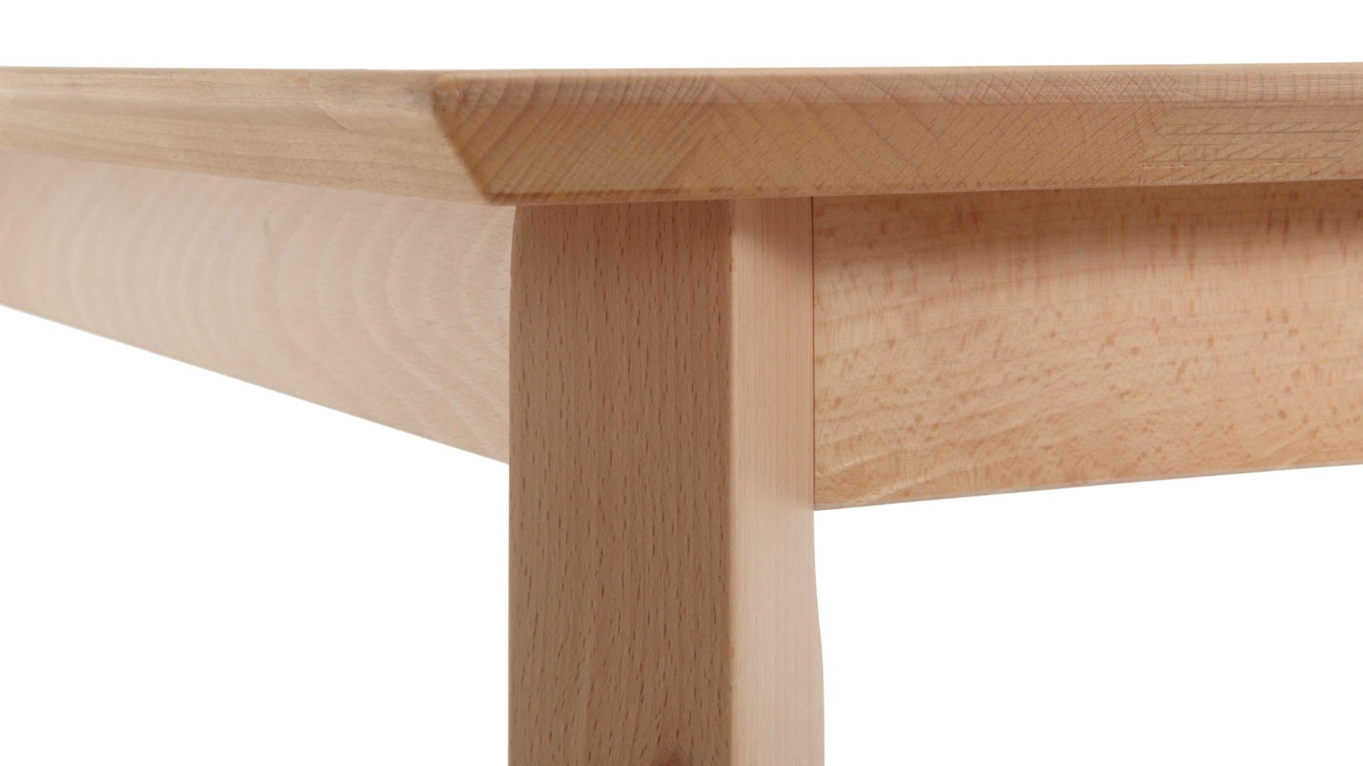 Auszugtisch Standard furniture factory aus Holz in Holzfarben Esszimmertisch Bonny mit Ausziehfunktion lackierte Buche - ca. 120-160 x 80 cm