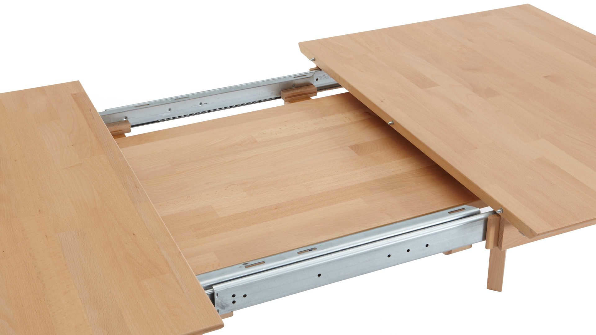 Auszugtisch Standard furniture factory aus Holz in Holzfarben Esszimmertisch Bonny mit Ausziehfunktion lackierte Buche - ca. 120-160 x 80 cm