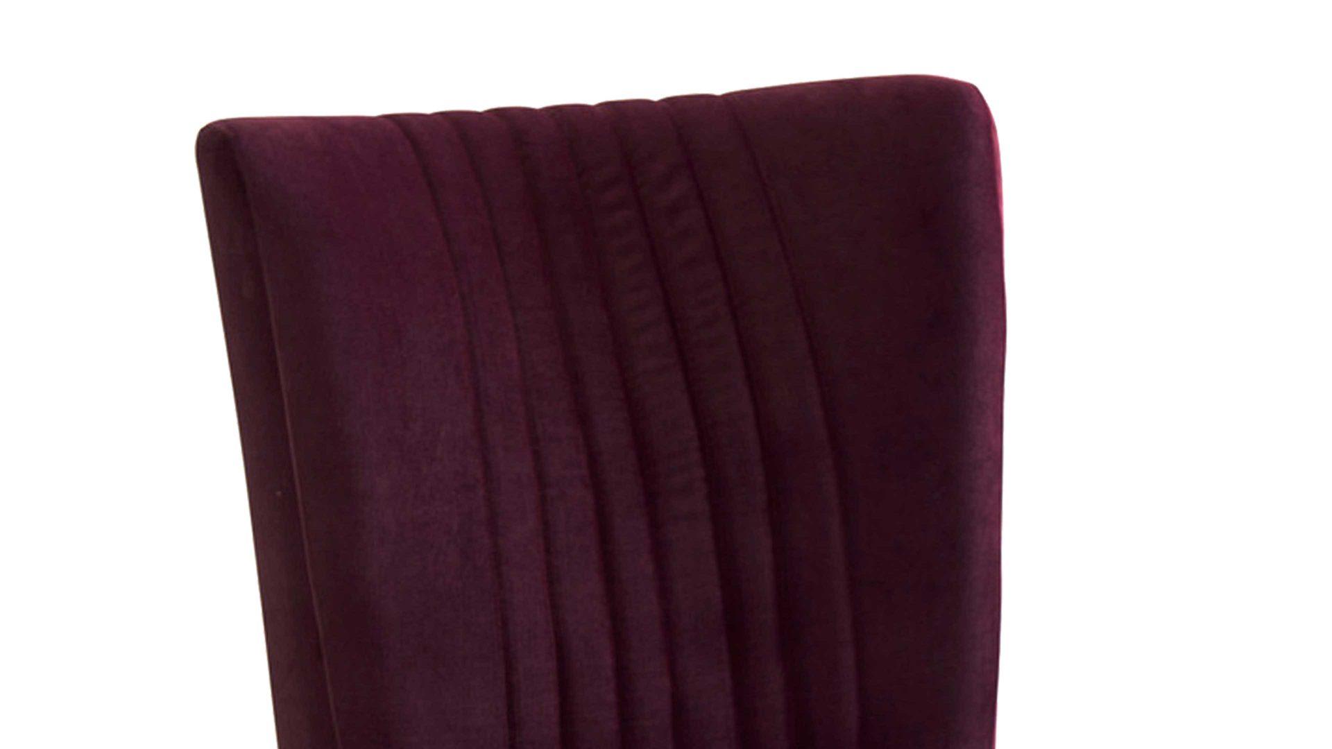 Polsterstuhl Standard furniture factory aus Stoff in Dunkelrot Polsterstuhl Jan als Esszimmermöbel einsetzbar chiantifarbener Velours Brussels 36 & Eiche