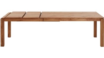 Auszugtisch Standard furniture factory aus Holz in Holzfarben Massivholztisch Vada mit Ausziehfunktion rustikal geölte Eiche - ca. 90 x 160-280 cm