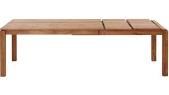 Auszugtisch Standard furniture factory aus Holz in Holzfarben Massivholztisch Vada mit Ausziehfunktion rustikal geölte Eiche - ca. 90 x 160-280 cm