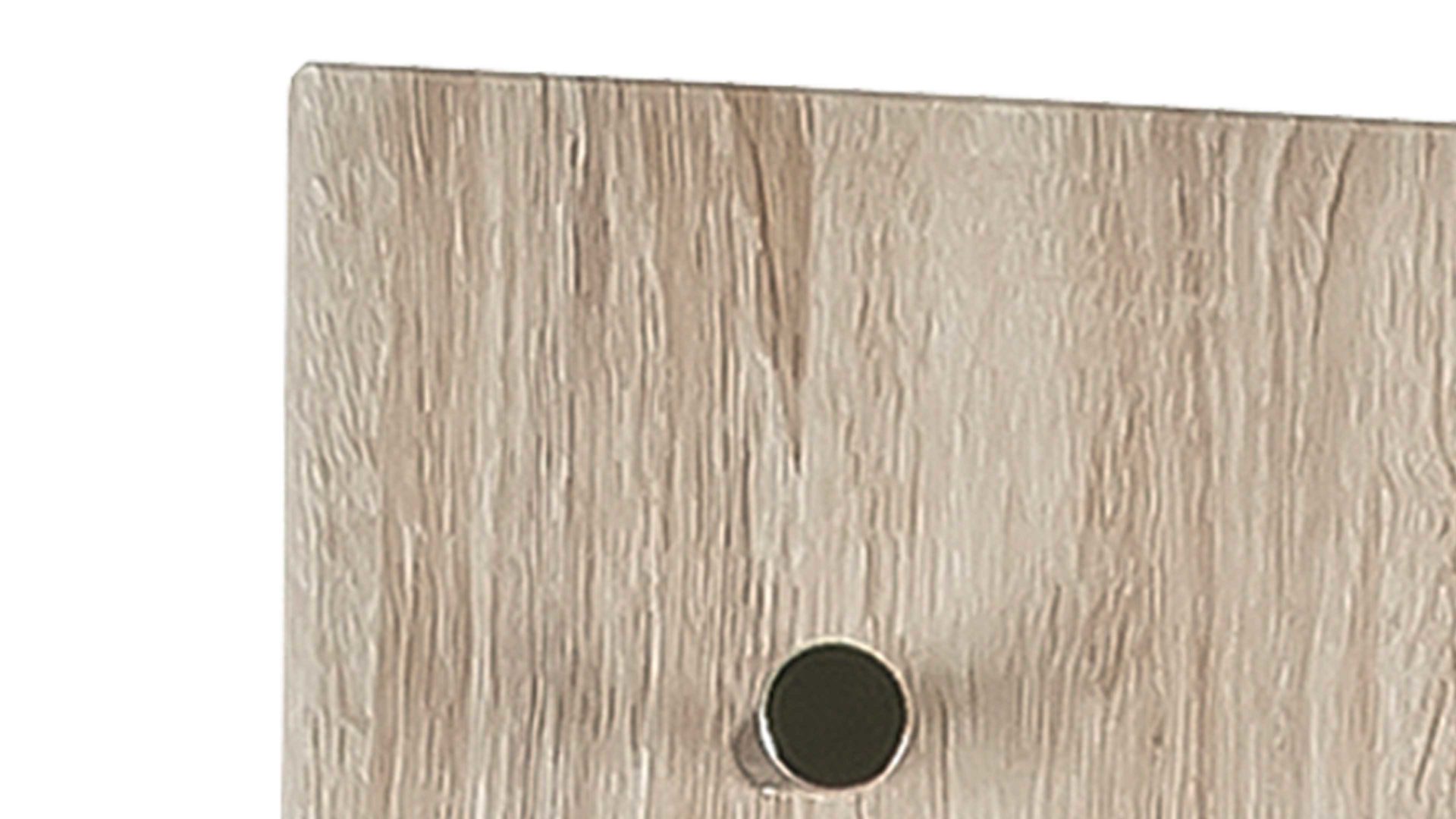 Wandgarderobe Haku aus Holz in Holzfarben Wandgarderobe inklusive Garderobenhaken eichefarbene Kunststoffoberflächen – sieben Haken