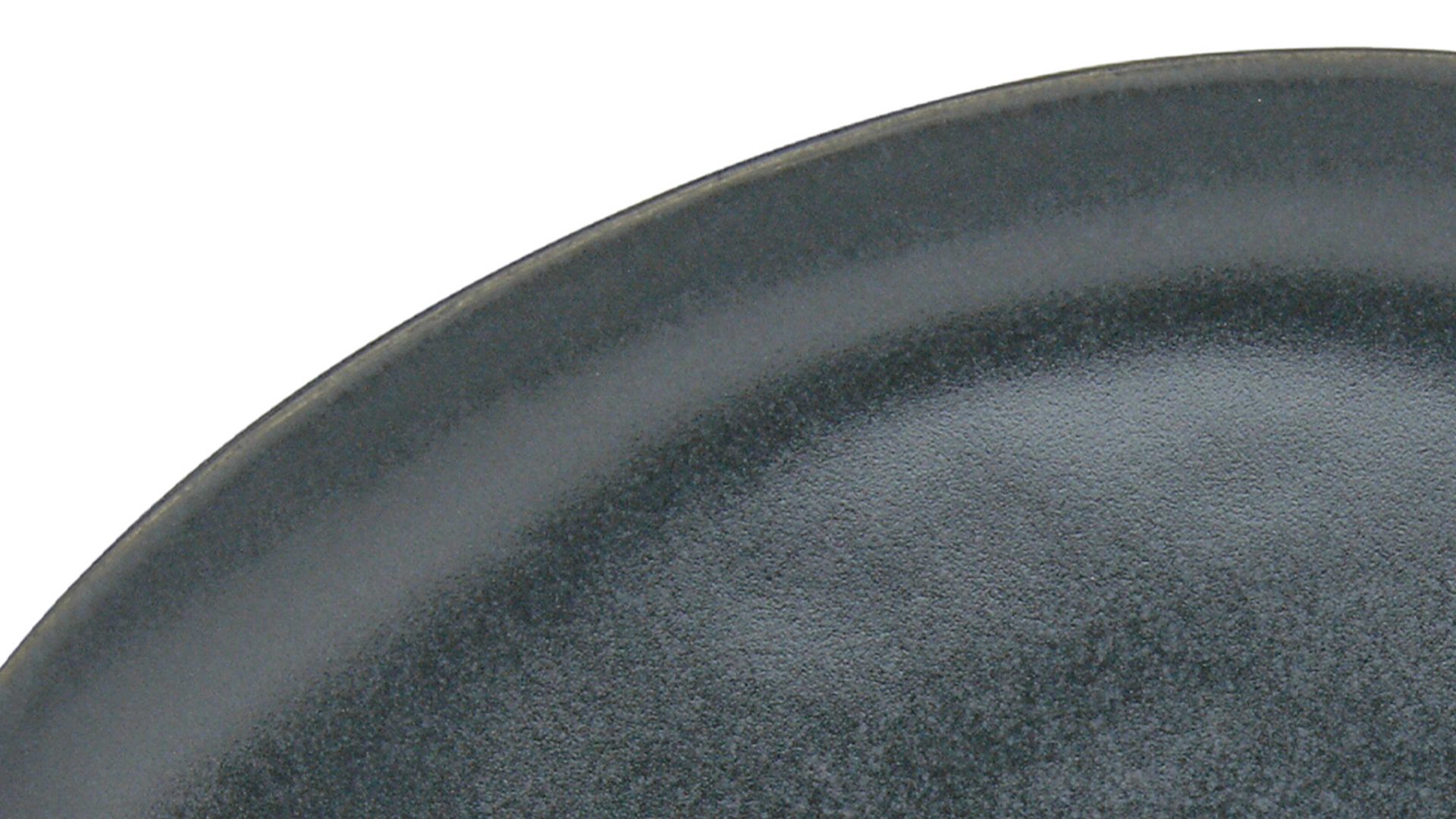 Essteller Creatable aus Steinzeug in Schwarz CREATABLE Pietra – Speiseteller schwarzes Steinzeug – ca. 27 x 20 cm