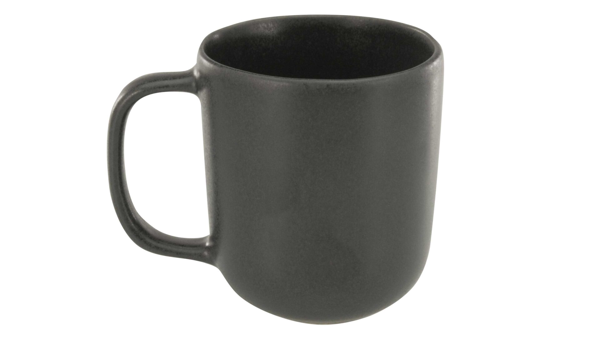 Kaffeebecher Creatable aus Steinzeug in Schwarz CREATABLE Pietra – Henkelbecher schwarzes Steinzeug – ca. 350 ml