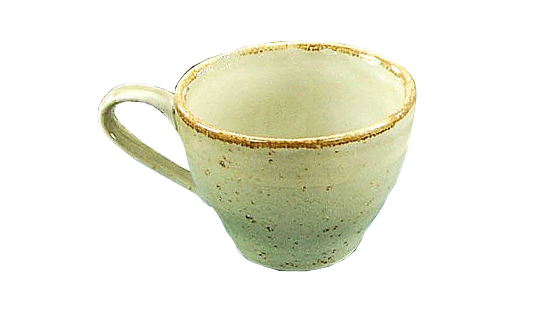 Kaffeetasse Creatable aus Stein in Grün CREATABLE Nature Collection – Kaffeetasse naturgrünes Steinzeug – ca. 200 ml