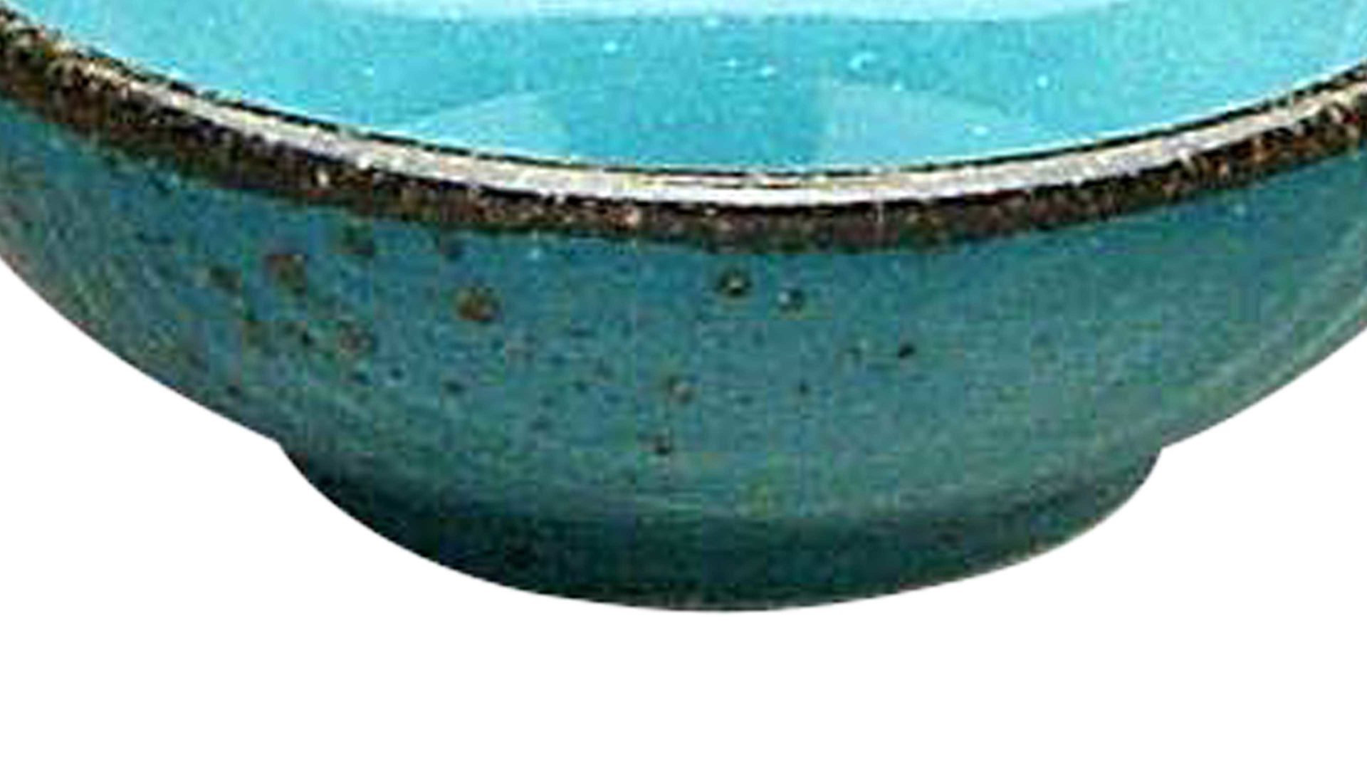 Schale Creatable aus Stein in Hellblau CREATABLE Nature Collection – Sojaschale wasserblaues Steinzeug – Durchmesser ca. 8 cm