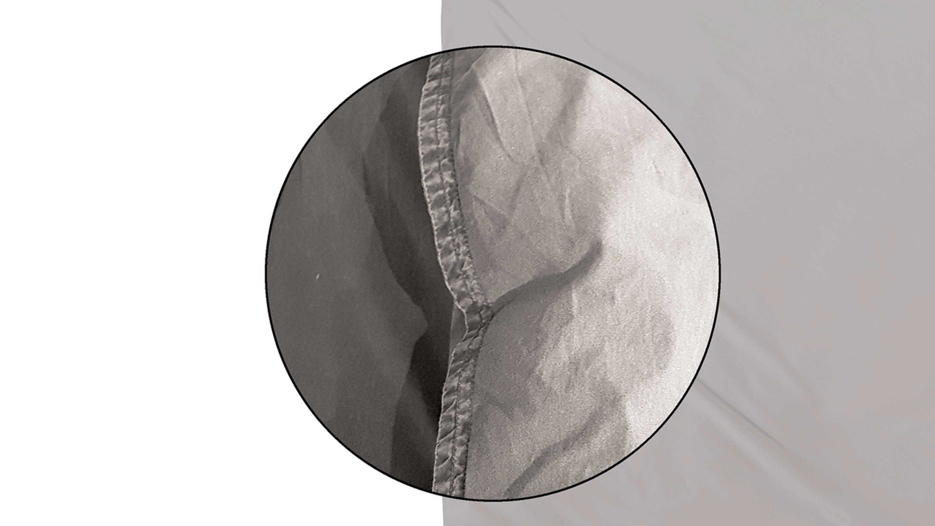 Bettwäsche-Set H. g. hahn haustextilien® aus Stoff in Hellgrau HAHN Bettwäsche-Set Stone Washed kittfarbene Baumwolle – ca. 135 x 200 cm