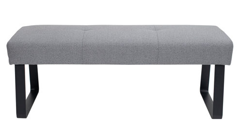 Polsterbank PARTNERRING COLLECTION aus Stoff in Grau PARTNERRING COLLECTION Dordrecht - Polsterbank steingrauer Boucle Today 85 - Länge ca. 130 cm