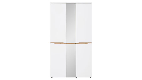 Garderoben-Set Innostyle aus Holz in Weiß Garderoben Serie Memphis - Garderoben-Set Weiß & Artisan Eiche - fünfteilig