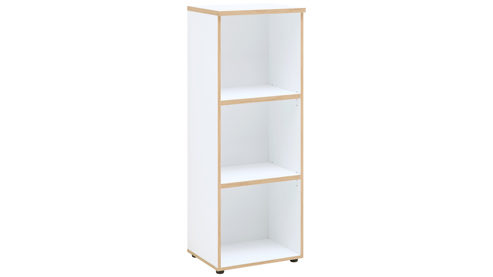 Regal Innostyle aus Holz in Weiß Büro Serie Memphis - Büroregal Weiß & Artisan Eiche - ca. 45 x 122 cm