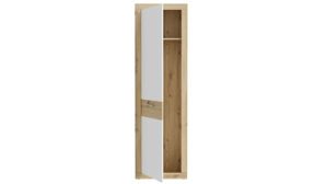 Garderoben-Set Forte® aus Holz in Weiß Garderobenprogramm Baccio - Garderoben-Set Weiß & Artisan Eiche – vierteilig, Breite ca. 206 cm