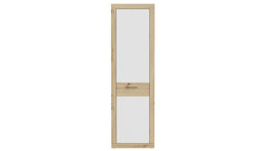 Garderobenschrank Forte® aus Holz in Weiß Garderobenprogramm Baccio - Garderobenschrank Weiß & Artisan Eiche – ca. 58 x 197 cm