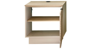 Wohnwand Innostyle aus Holz in Hellbraun Wohnzimmer Serie Ina - Wohnwand Kaschmir & Riva Eiche - fünfteilig