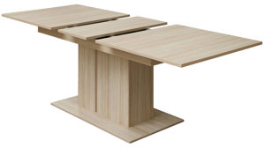 Auszugtisch Innostyle aus Holz in Hellbraun Wohnzimmer Serie Ina - Auszugtisch Kaschmir & Riva Eiche - ca. 180 - 220 x 90 cm