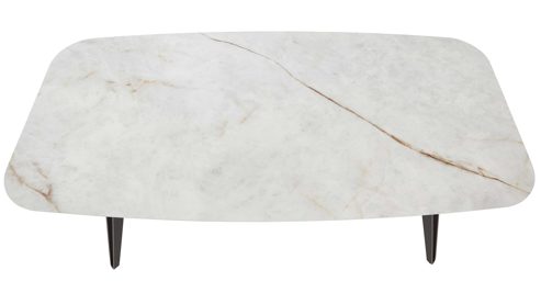 Esstisch Venjakob aus Stein in Hellgrau VENJAKOB Esstisch Alo Keramik Himalaya crystal & Anthrazit - ca. 220 x 110 cm