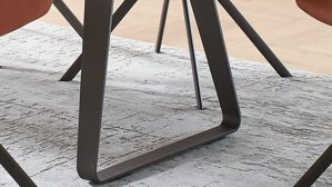 Esstisch Venjakob aus Holz in Holzfarben VENJAKOB Ausziehtisch V37 goldbraune Halifax Eiche & sepiafarbenes Metall- ca. 190 x 100 cm