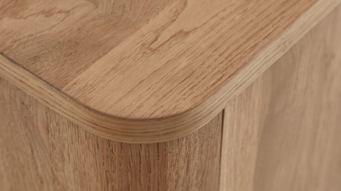 Sideboard WOODS & TRENDS aus Holz in Holzfarben WOODS & TRENDS Esszimmer Serie Zade - Sideboard Eiche - zwei Türen, drei Schubladen, Breite ca. 180 cm