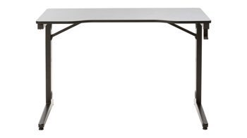 Schreibtisch Duo collection aus Metall in Schwarz Gaming Schreibtisch schwarzes Metall - ca. 120 x 60 cm