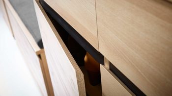 Schuhschrank Germania aus Holz in Holzfarben Schuhschrank Lissabon, ein Flurschrank mit Komfort Edelbuche - zwei Türen & eine Schublade