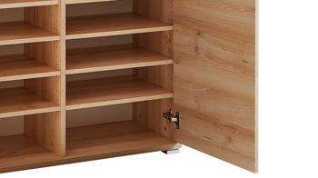 Schuhschrank Germania aus Holz in Holzfarben Schuhschrank Lissabon, ein Flurschrank mit Komfort Edelbuche - zwei Türen & eine Schublade