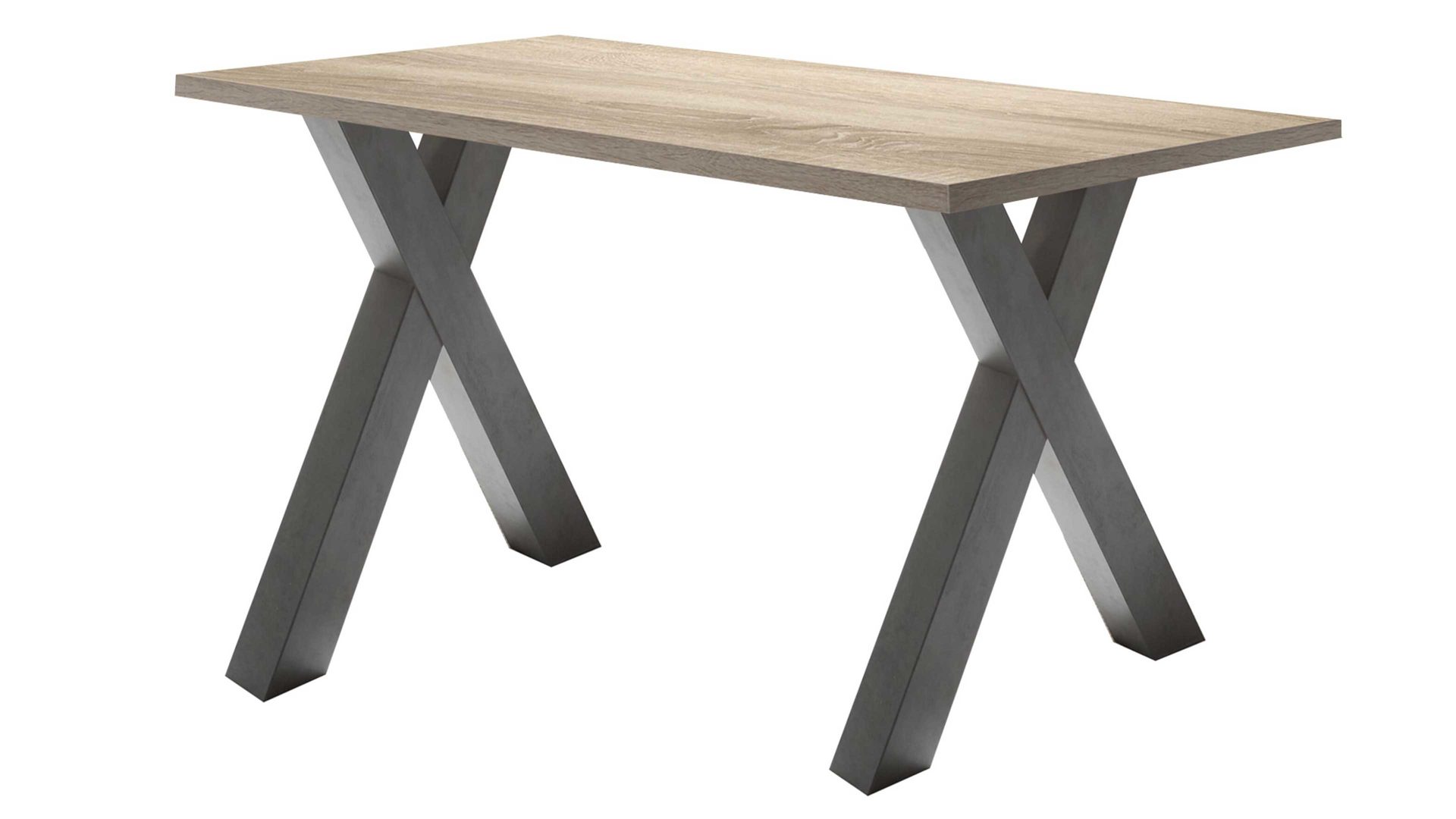 Schreibtisch Mäusbacher i.i. aus Holz in Holzfarben Schreibtisch Mister Office Eiche sägerau & Graphit – ca. 140 x 70 cm