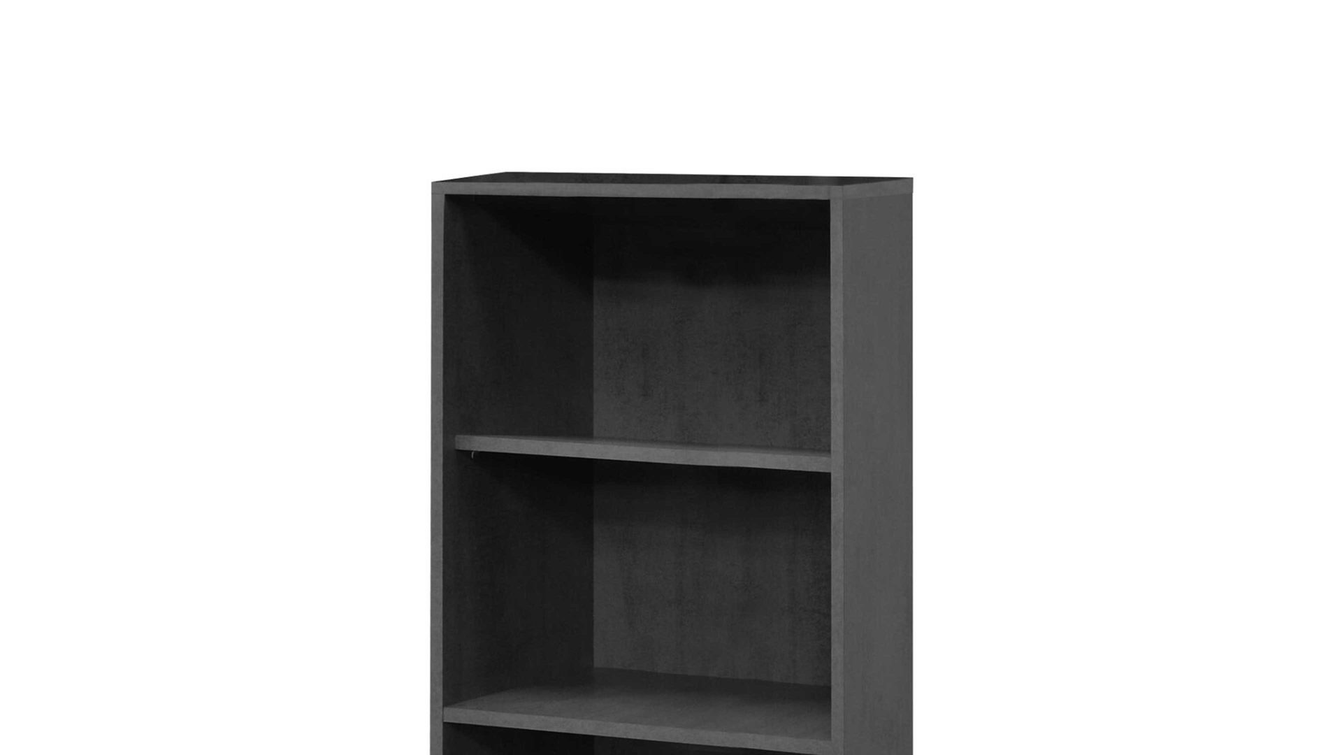 Regal Mäusbacher aus Holz in Schwarz Aktenregal Mister Office Graphit – ca. 81 x 180 cm