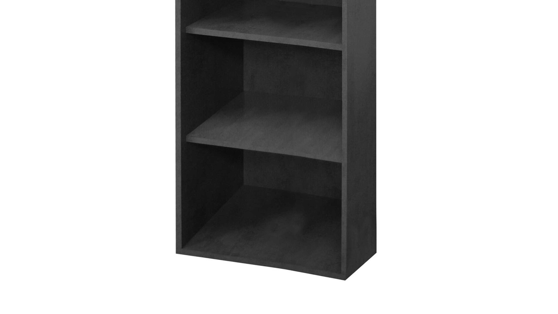 Regal Mäusbacher aus Holz in Schwarz Aktenregal Mister Office Graphit – ca. 81 x 180 cm