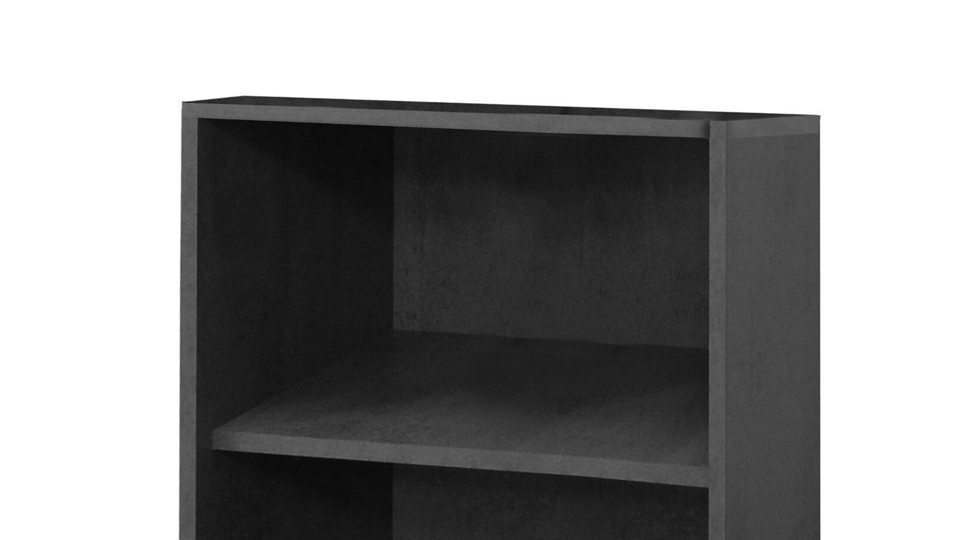 Regal Mäusbacher aus Holz in Schwarz Aktenregal Mister Office Graphit – ca. 81 x 215 cm