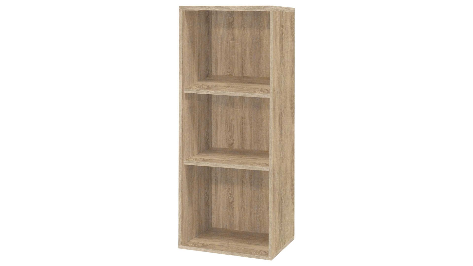 Regal Mäusbacher aus Holz in Holzfarben Aktenregal Mister Office Eiche sägerau – ca. 41 x 109 cm