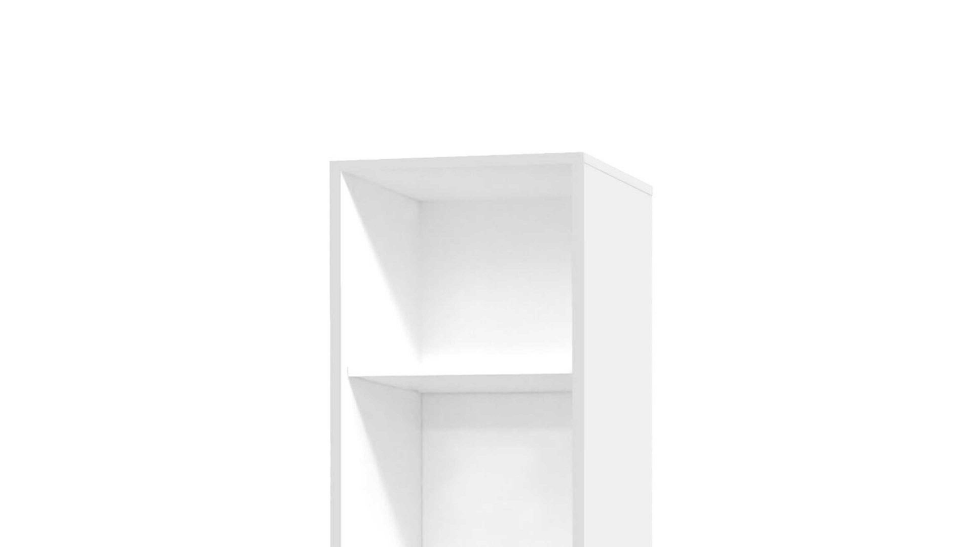 Regal Mäusbacher aus Holz in Weiß Aktenregal Mister Office Mattweiß – ca. 41 x 215 cm