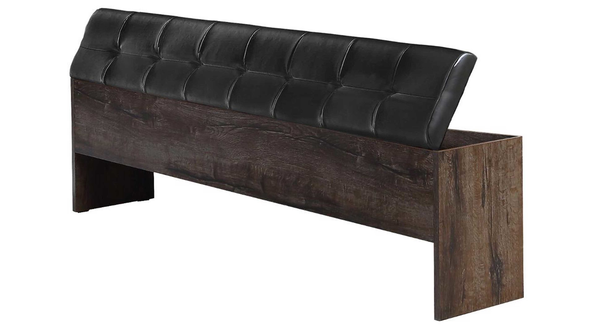Polsterbank Forte® aus Holz in Holzfarben Bettbank Bellevue Schwarzeiche & Schlamm – Länge ca. 185 cm