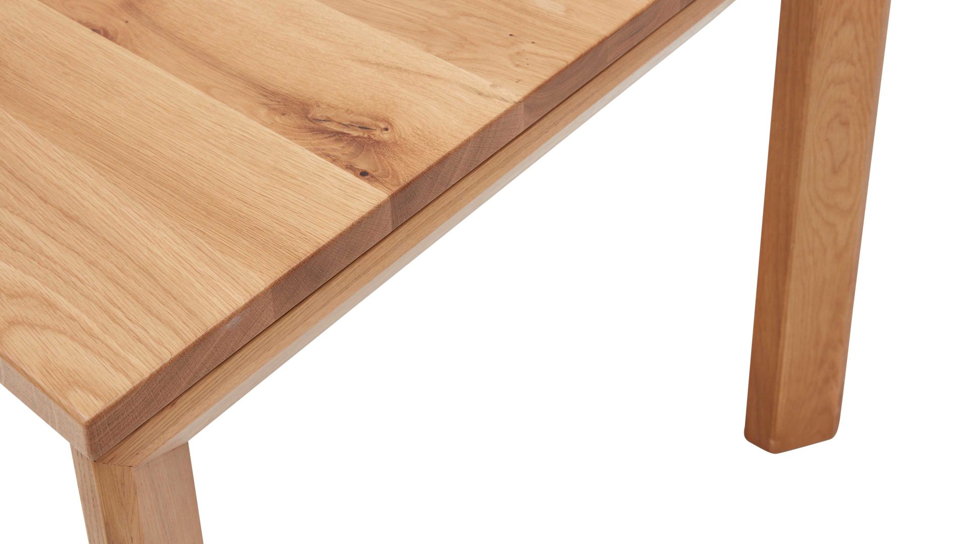 Auszugtisch Interliving aus Holz in Holzfarben Interliving Esszimmer Serie 5102 – Auszugtisch V203 Charakter-Eiche – ca. 200-300 x 90 cm