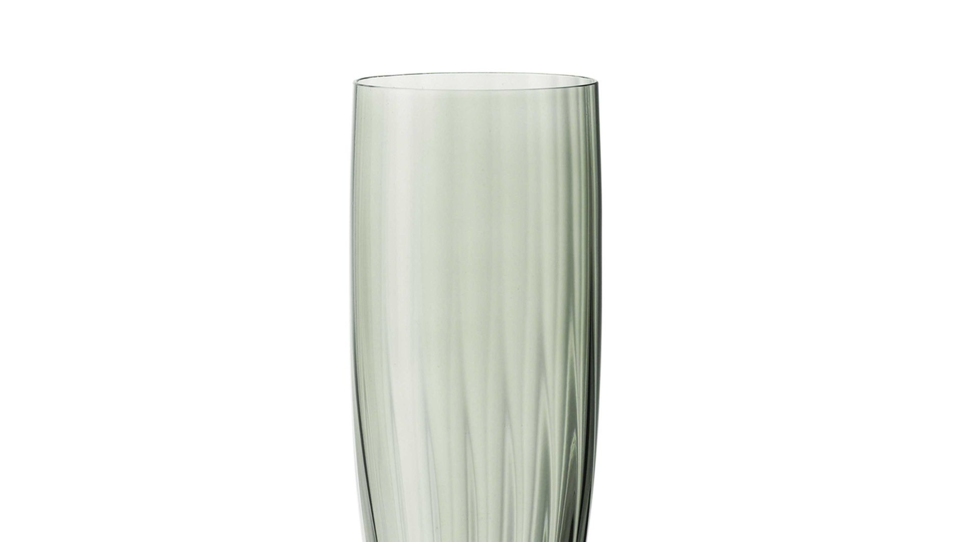 Sektglas Bohemia cristal aus Glas in Grün BOHEMIA Cristal Sektglas Georgia rauchgrünes Kristallglas - ca. 230 ml